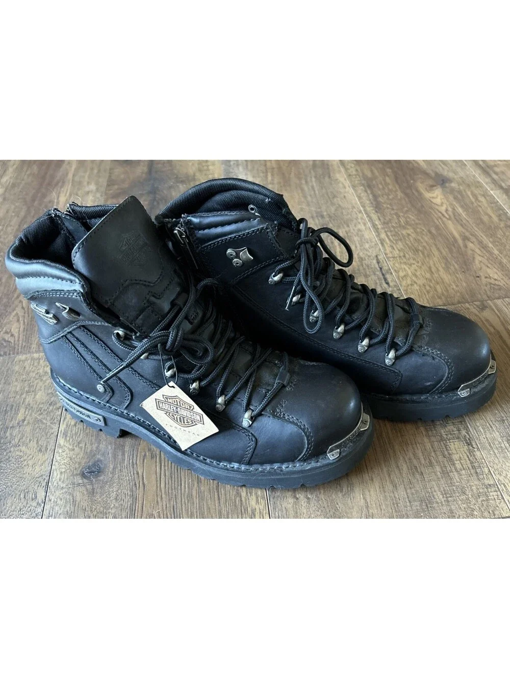 Harley-Davidson Electron D96017 Men's Black Leather 11 M Motorcycle Boots NEW!!!